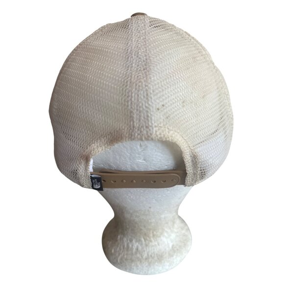 The North Face Brown & White Mesh Trucker Hat Snapback Fine Alpine Equipment - Picture 3 of 6